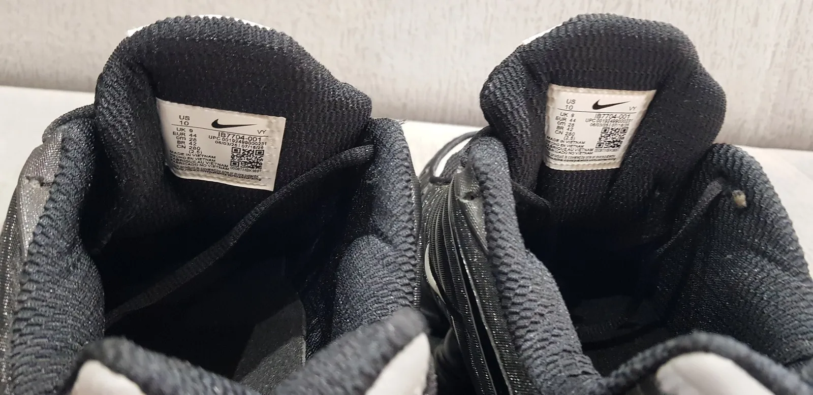 Кроссовки Nike Shox чёрно-белые размер 44 6
