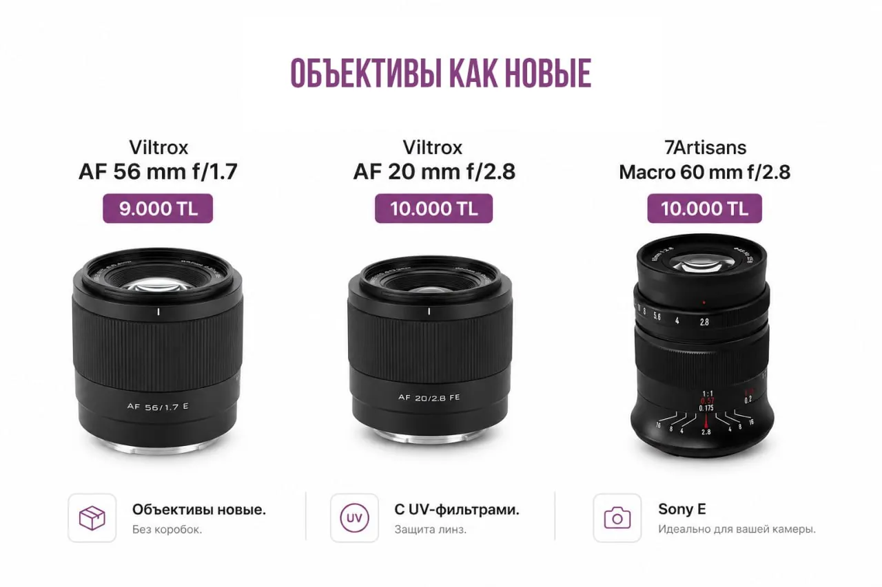 Объективы Viltrox и 7Artisans для камеры 1