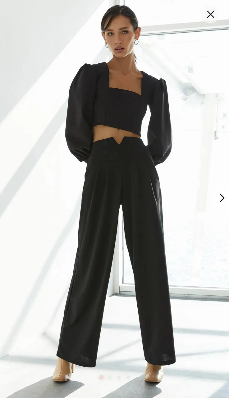 Палаццо, юбка и свитер Zara 1