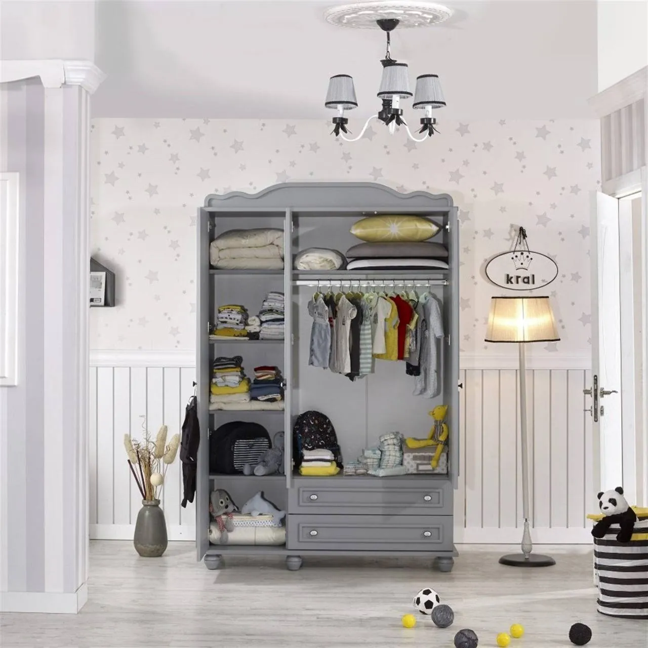 Детский гарнитур мебели Meltem Kids King Gray 2