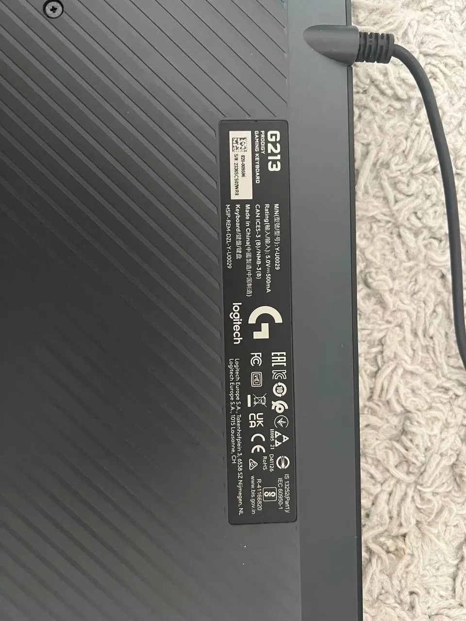 Игровая клавиатура Logitech G213 Prodigy RGB 1