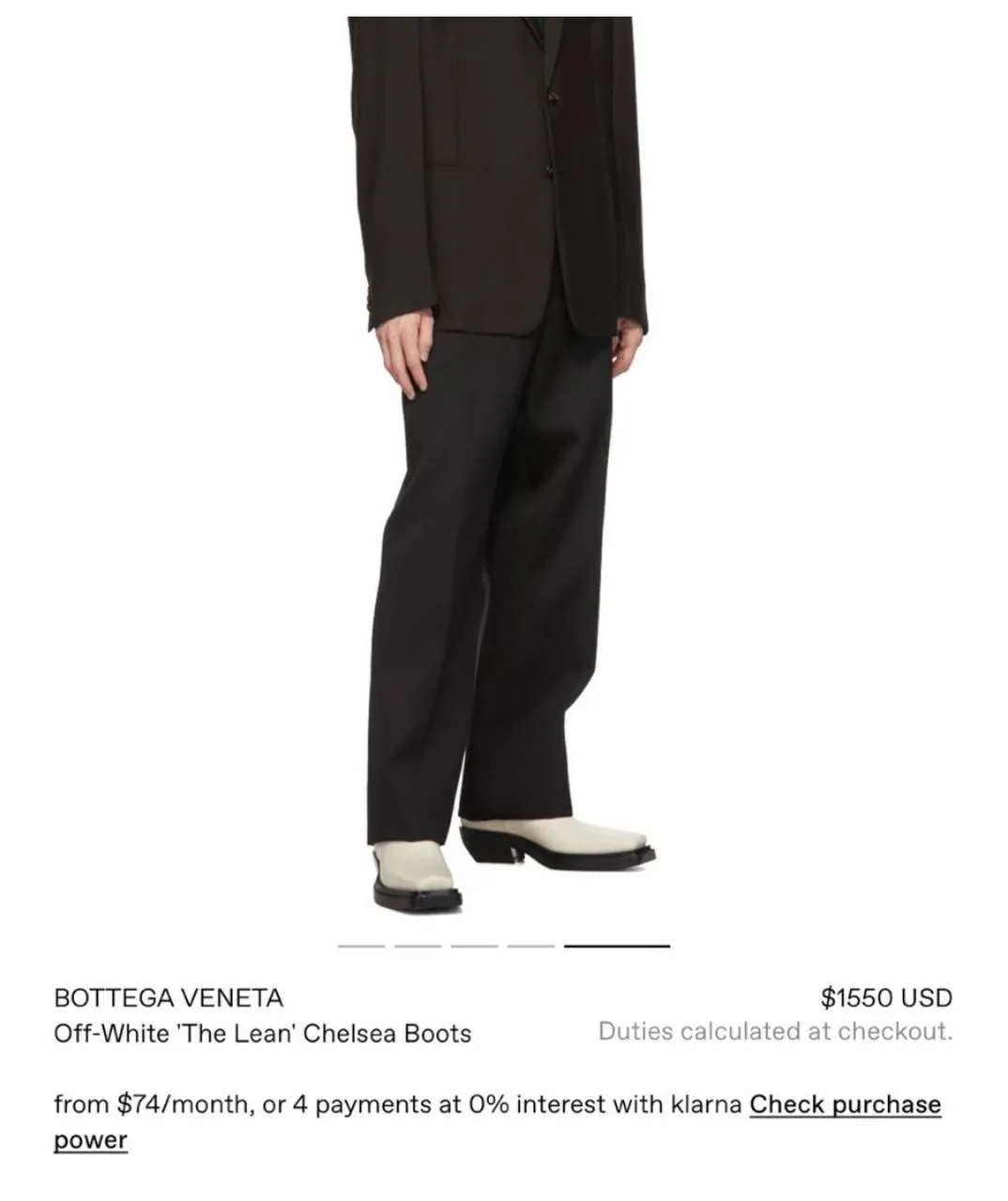 Ботинки Bottega Veneta Lean Boots белые, размер 39 5