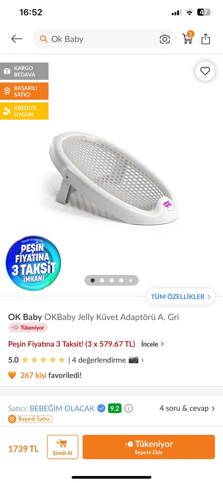 Детская ванночка с подставкой и горкой OK BABY 7