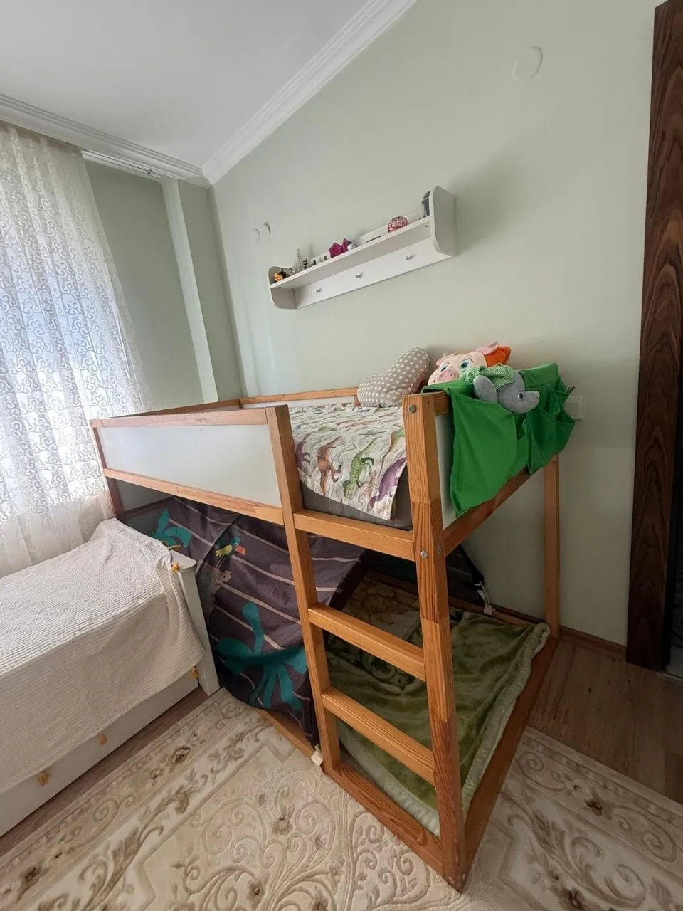 Кровать IKEA KURA с матрасом и тентом 1