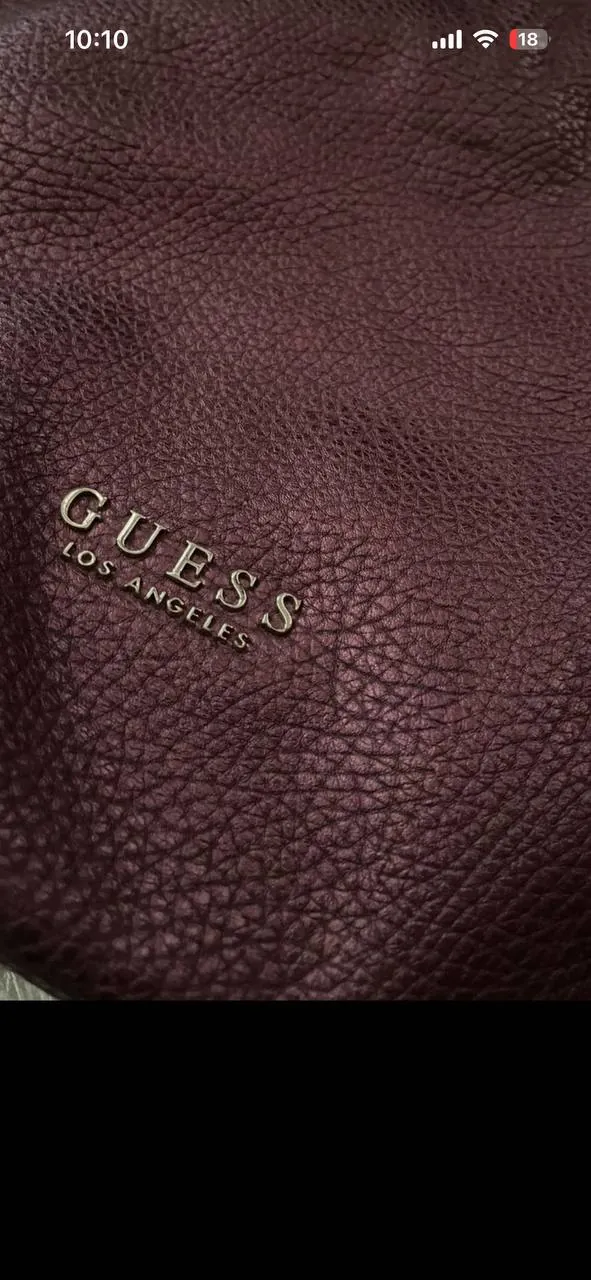 Сумка Guess через плечо, бордовая 4