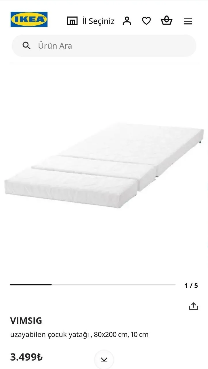 Кровать IKEA Busunge с матрасом, комод и шкаф 6