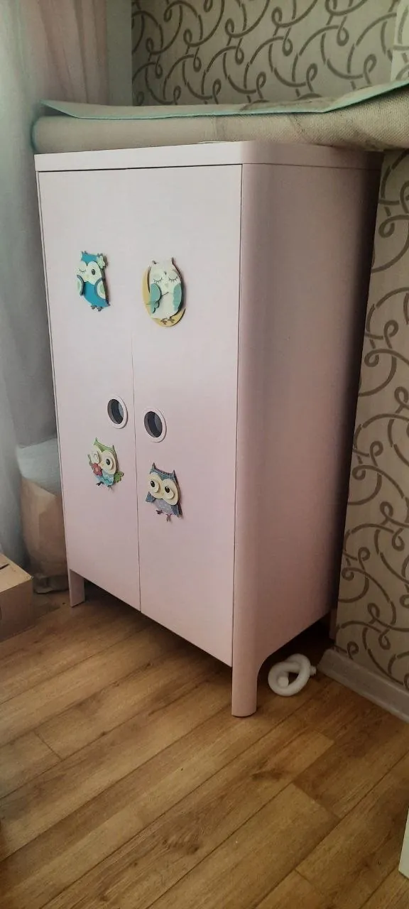 Кровать IKEA Busunge с матрасом, комод и шкаф 3