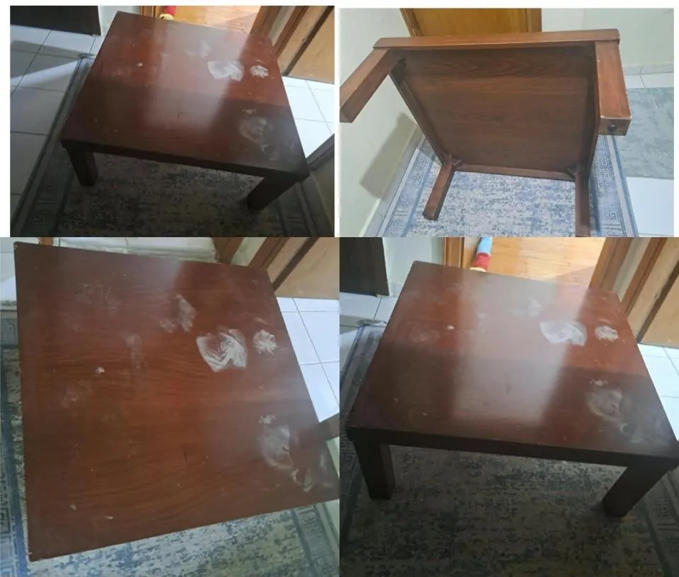 Деревянный стол 90×90 см в Алтынкум 1