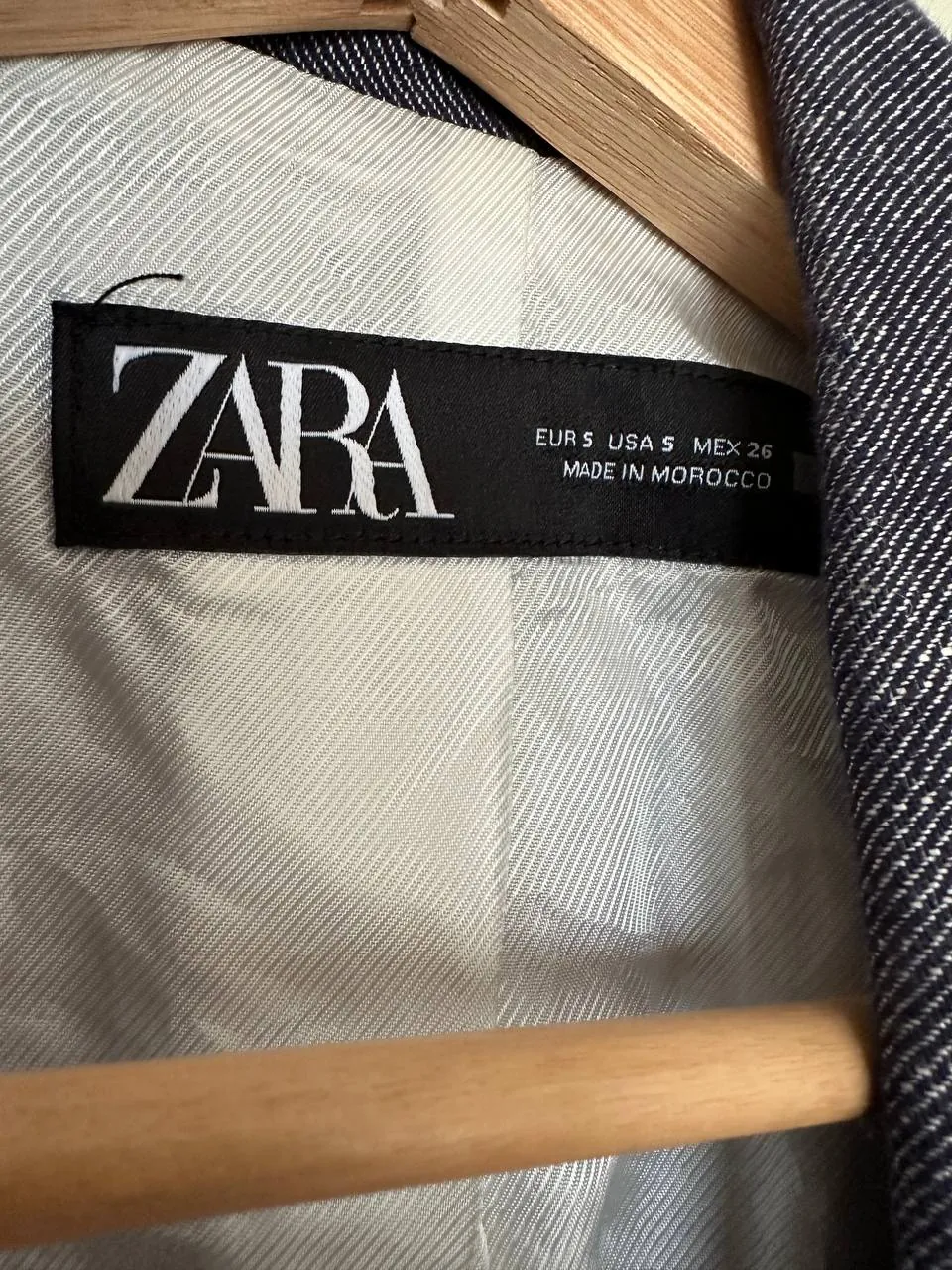 Пиджак Zara размера S из джинсовой ткани 3