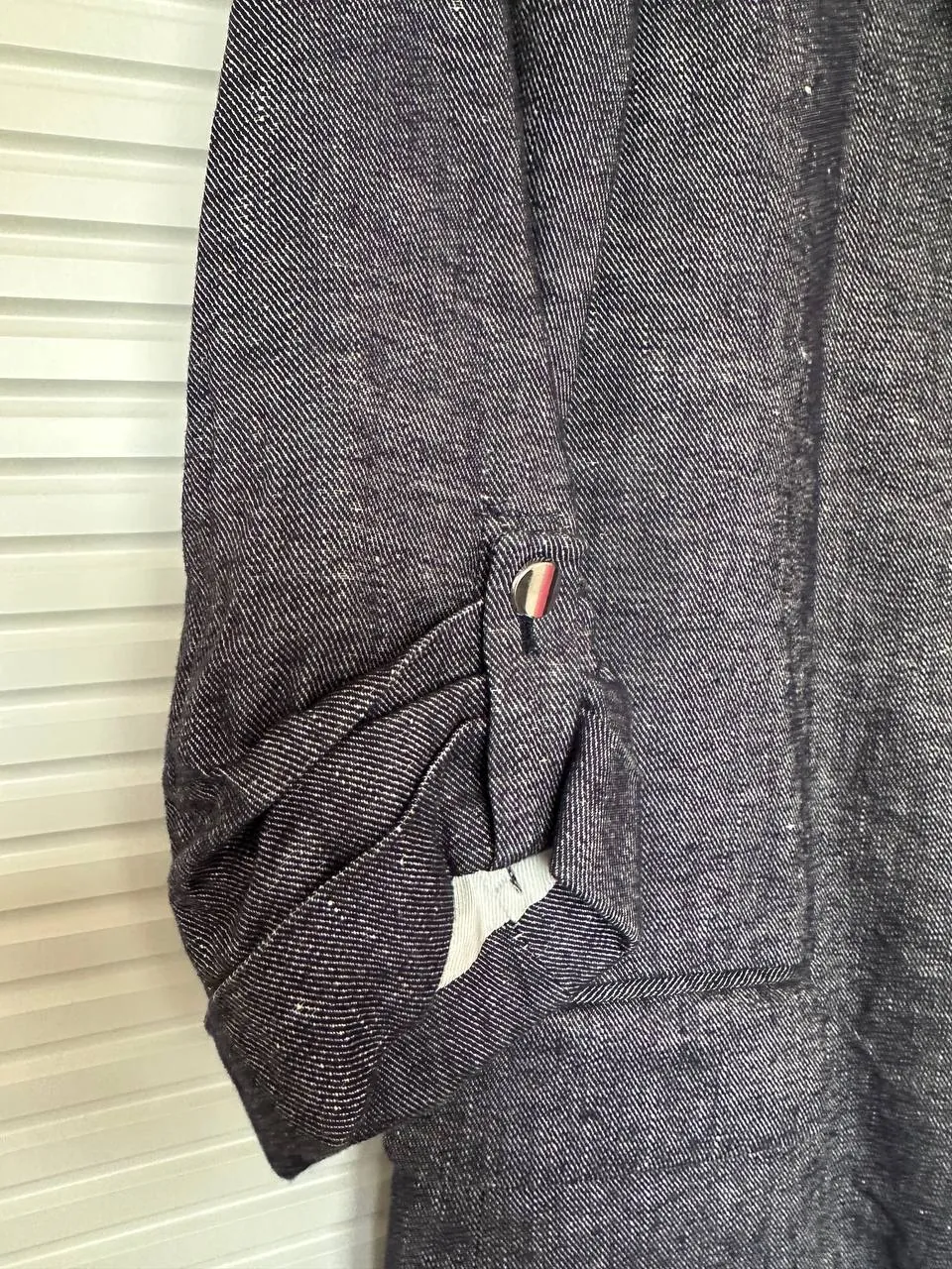 Пиджак Zara размера S из джинсовой ткани 4