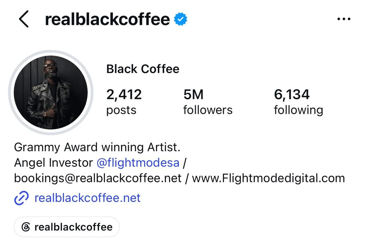 Билет на концерт Black Coffee в Стамбуле 1