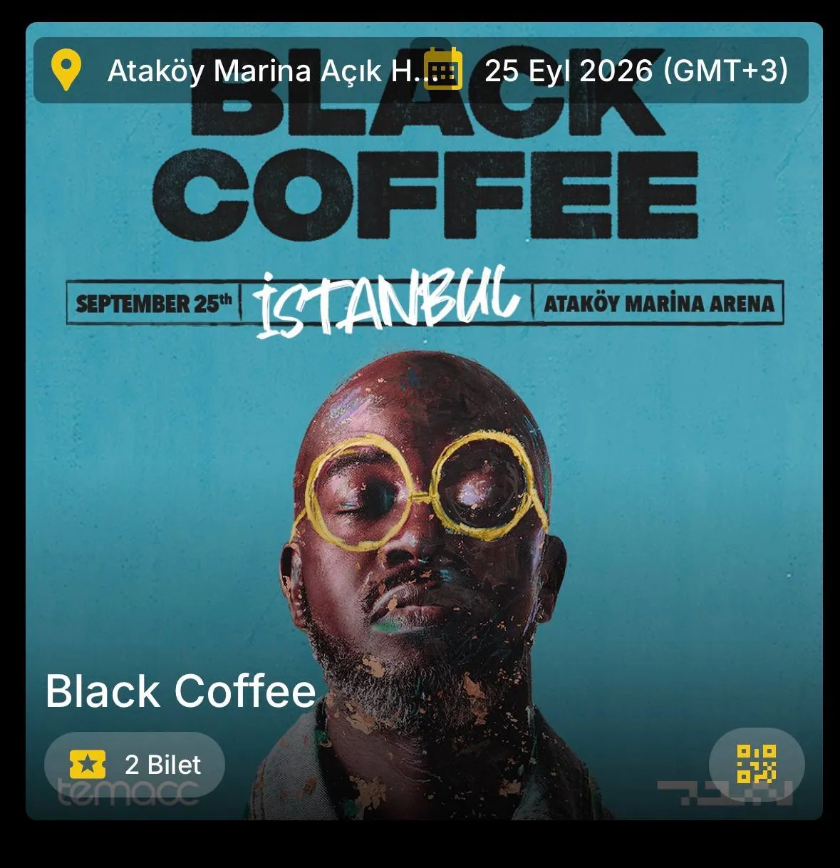Билеты на концерт Black Coffee 1