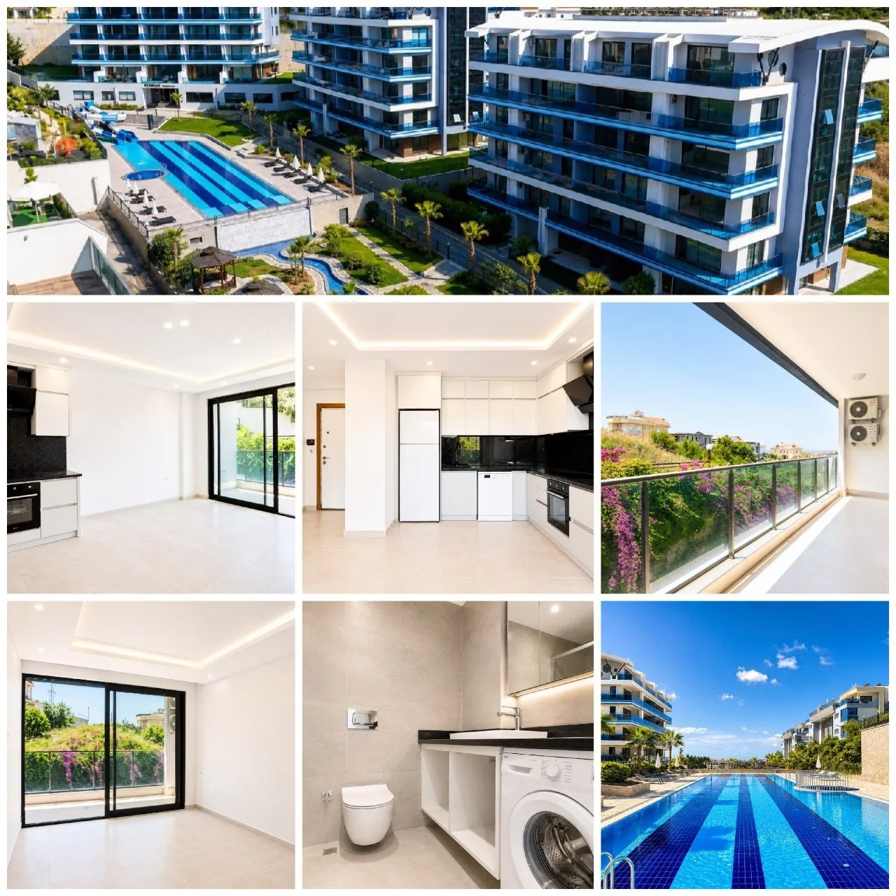 Квартира 1+1 в Eco Blue Residence, Аланья 1