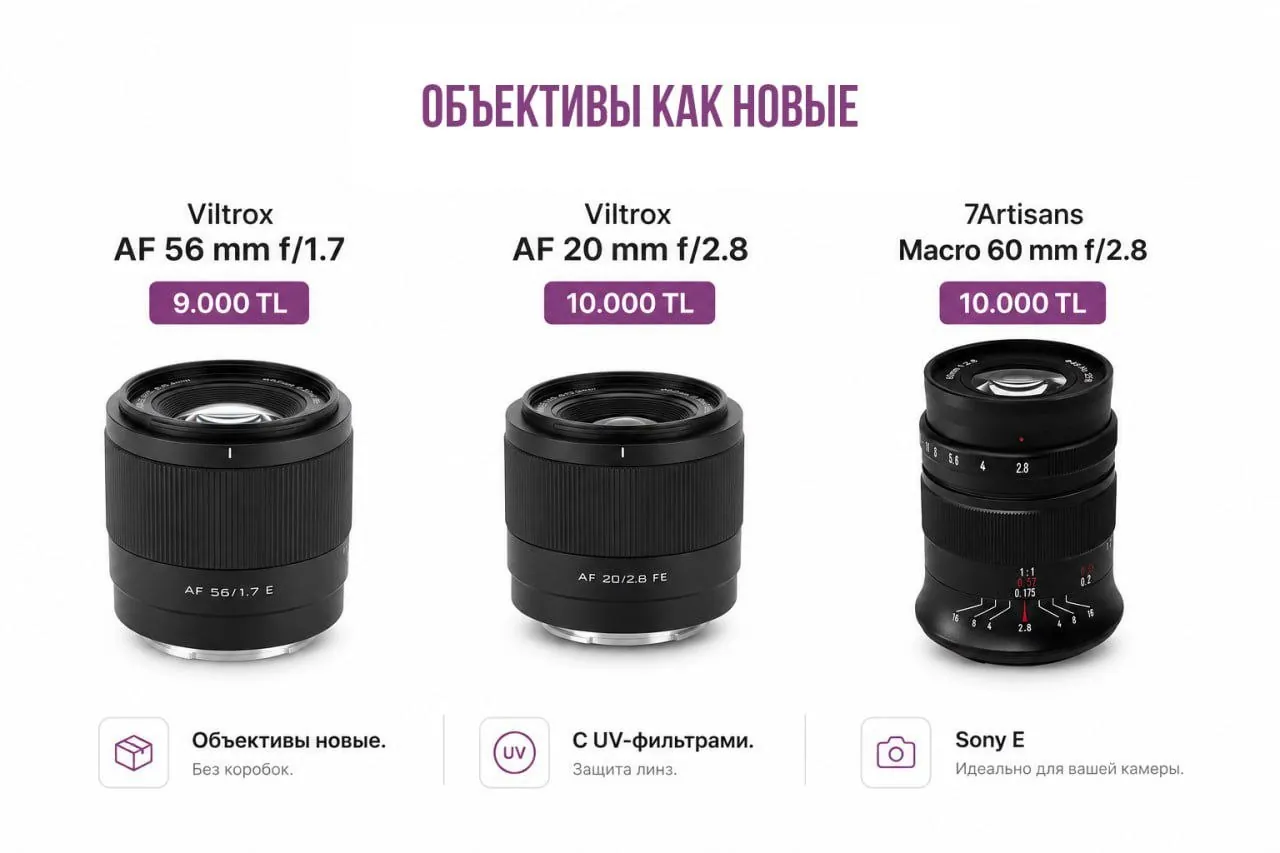 Объективы Viltrox и 7Artisans для камеры 1