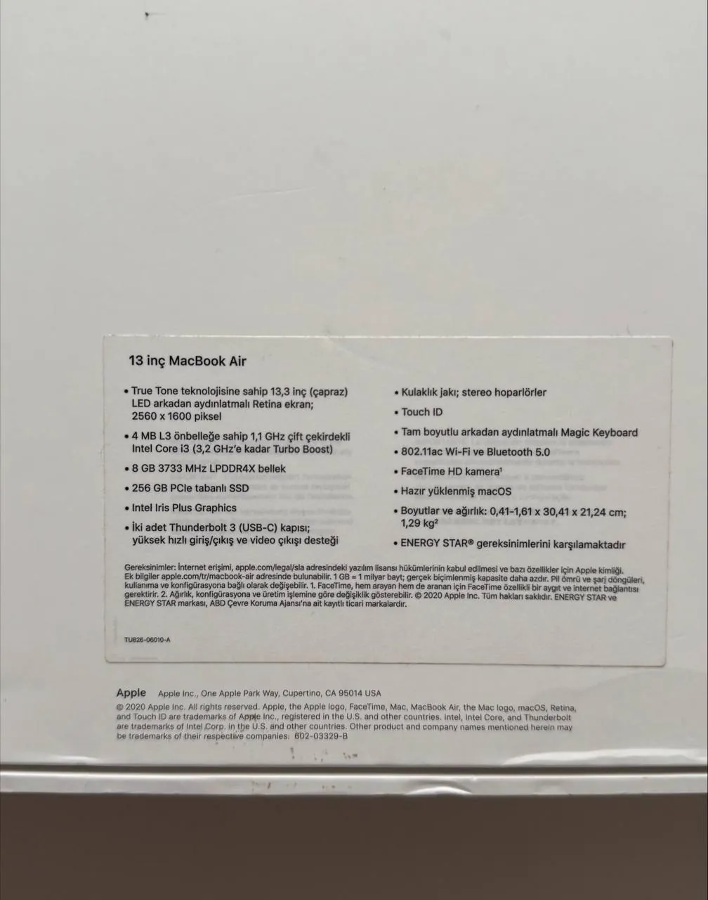 MacBook Air 13 дюймов 2020 года 5