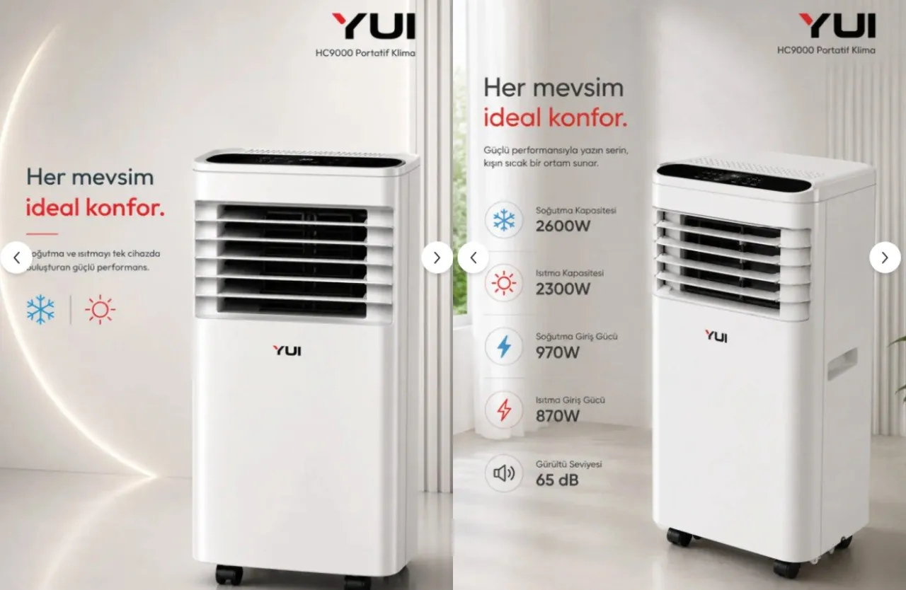 Портативный кондиционер 9000 BTU с обогревом 4
