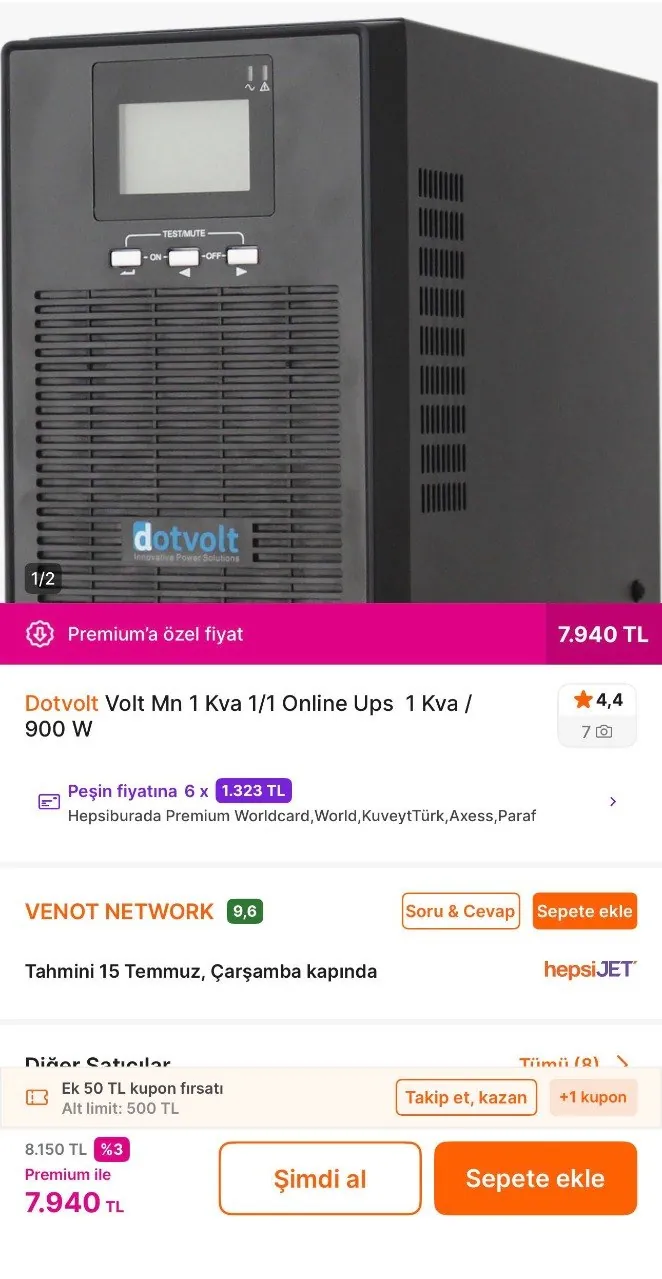 ИБП Dotvolt VOLT MN 1 kVA для дома 6