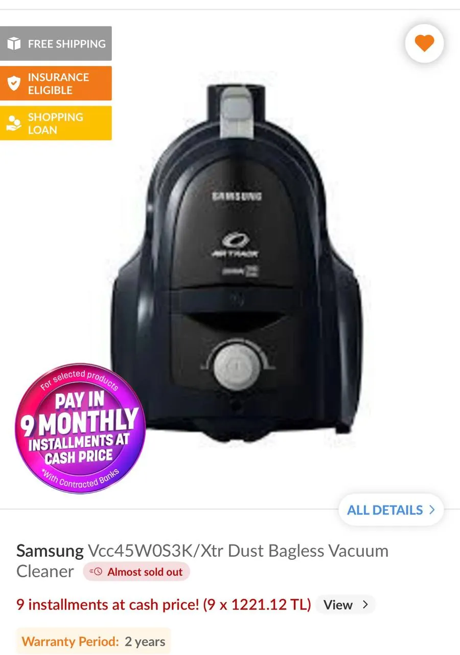 Пылесос Samsung Vcc45WOS новый 3