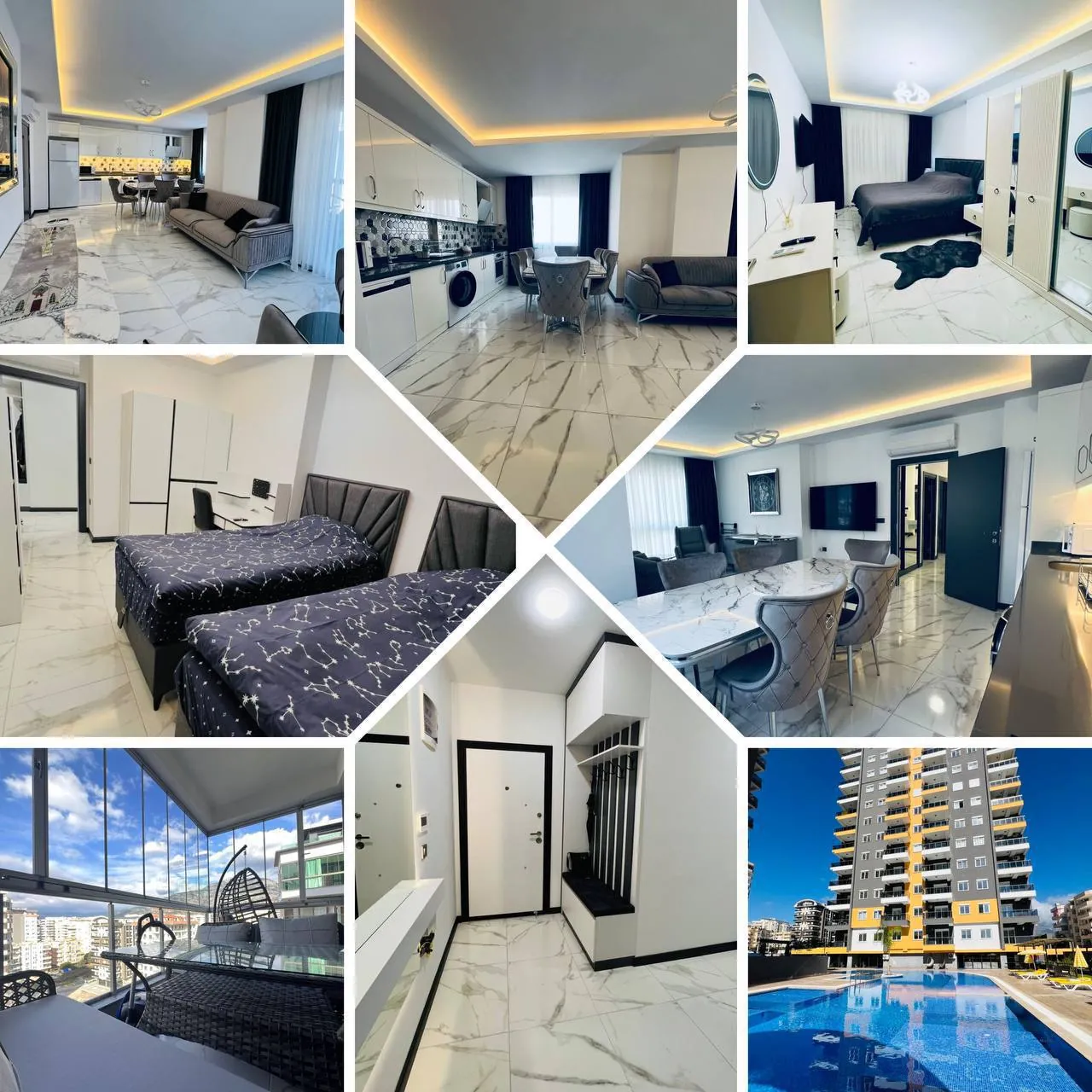 Квартира 2+1 в ЖК Novita Delux, Махмутлар 1