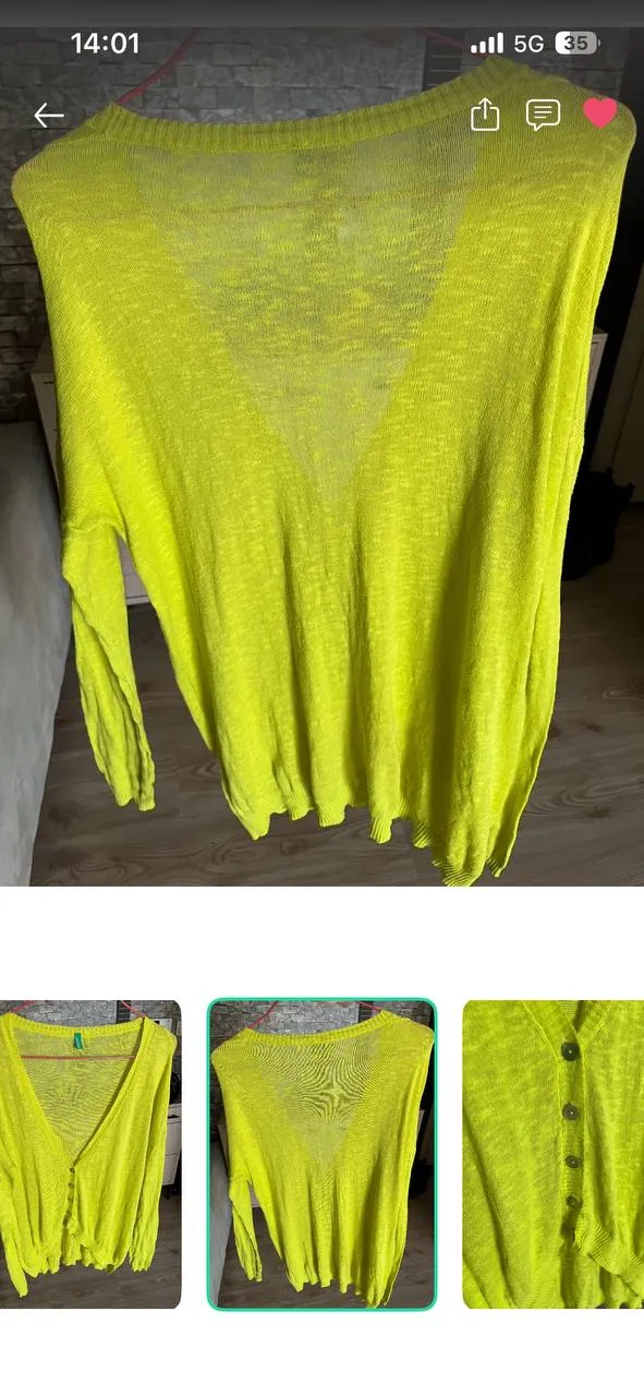 Кофта Benetton из льна 5