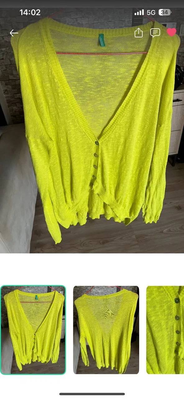 Кофта Benetton из льна 1