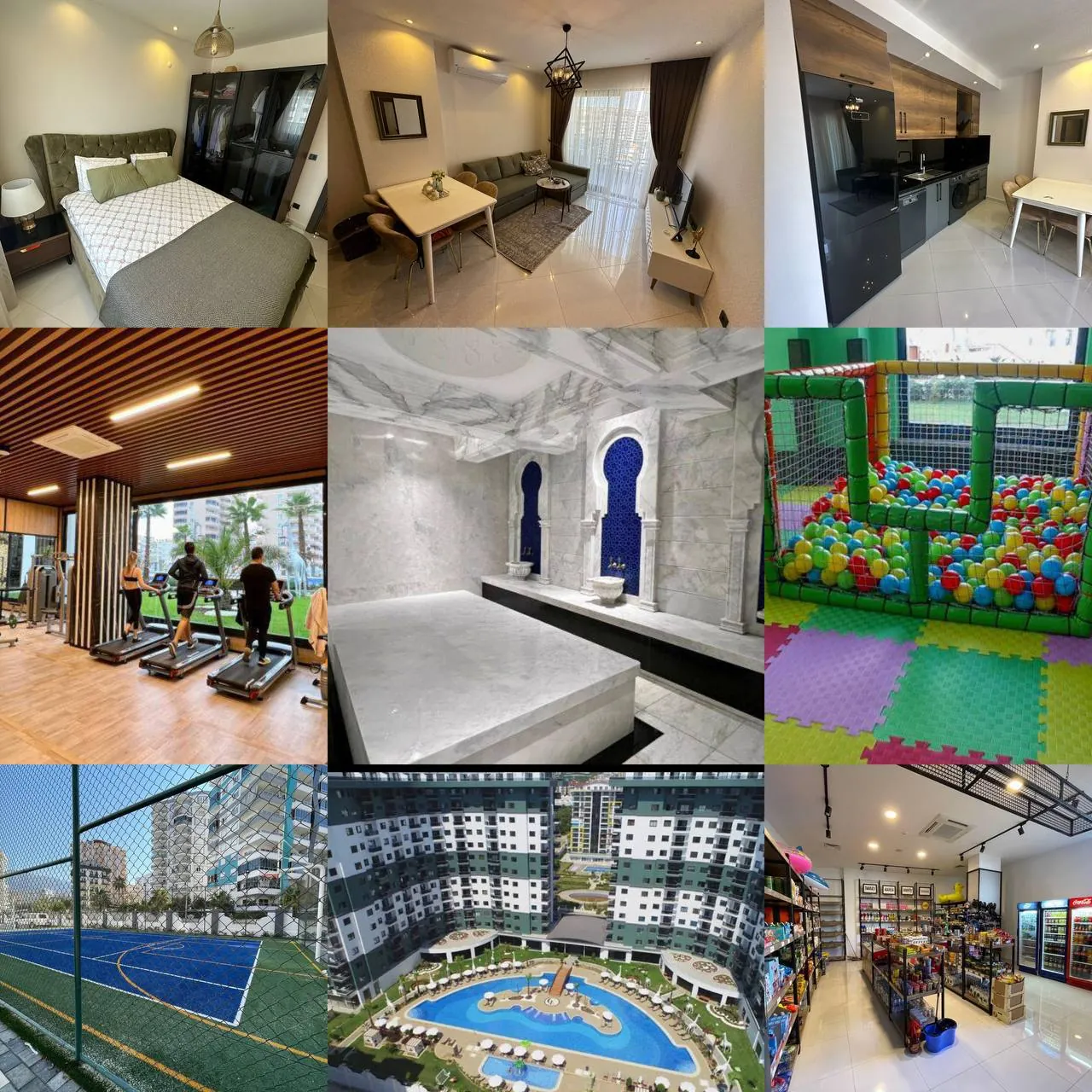Апартаменты 1+1 в Serenity Residents, Махмутлар 1
