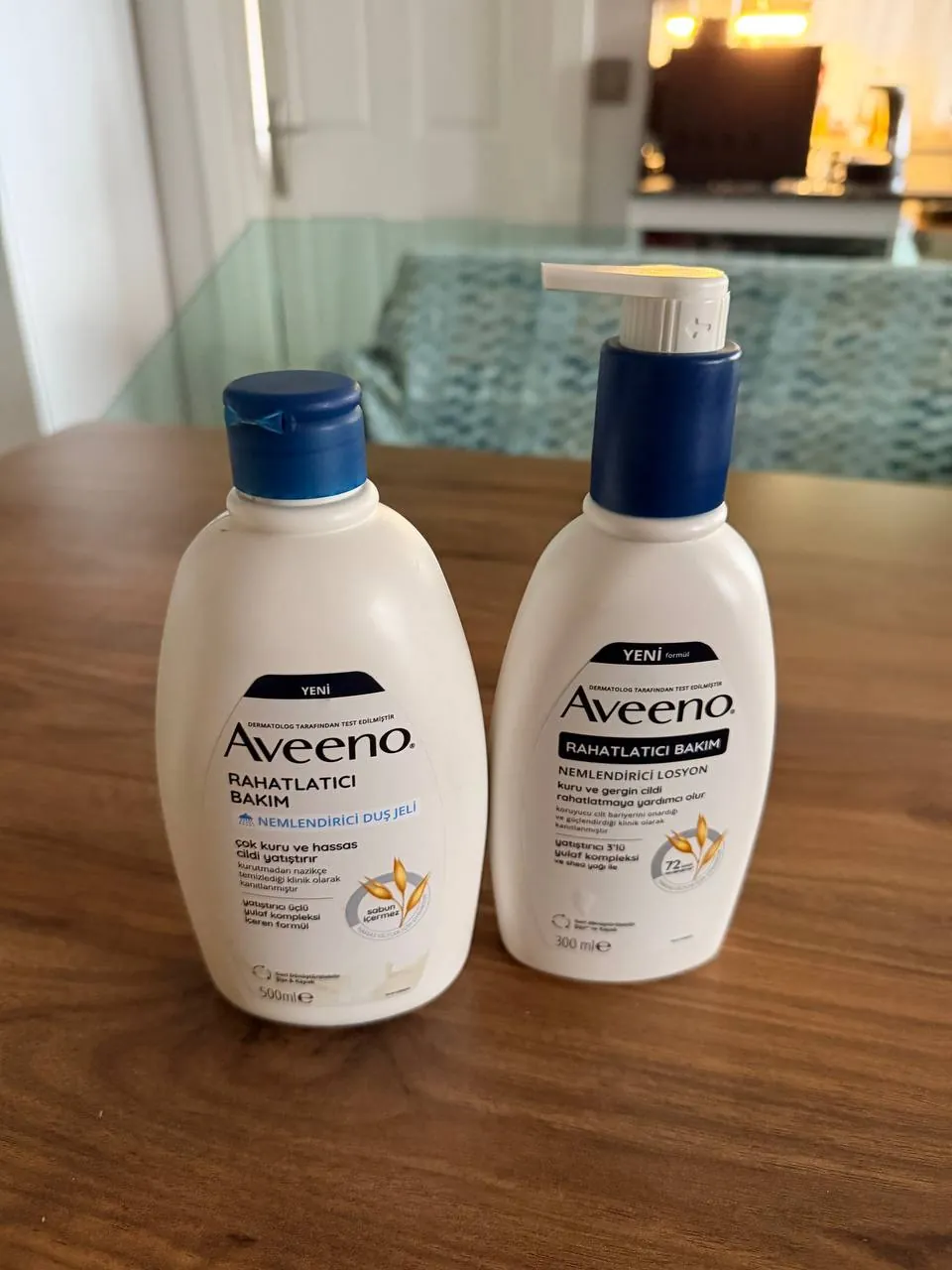 Гель для душа и лосьон Aveeno 1
