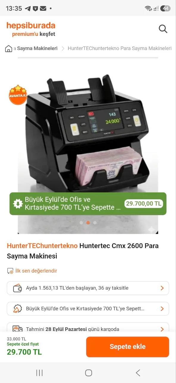 Счётная машинка для купюр Hunter Tec 2700 3