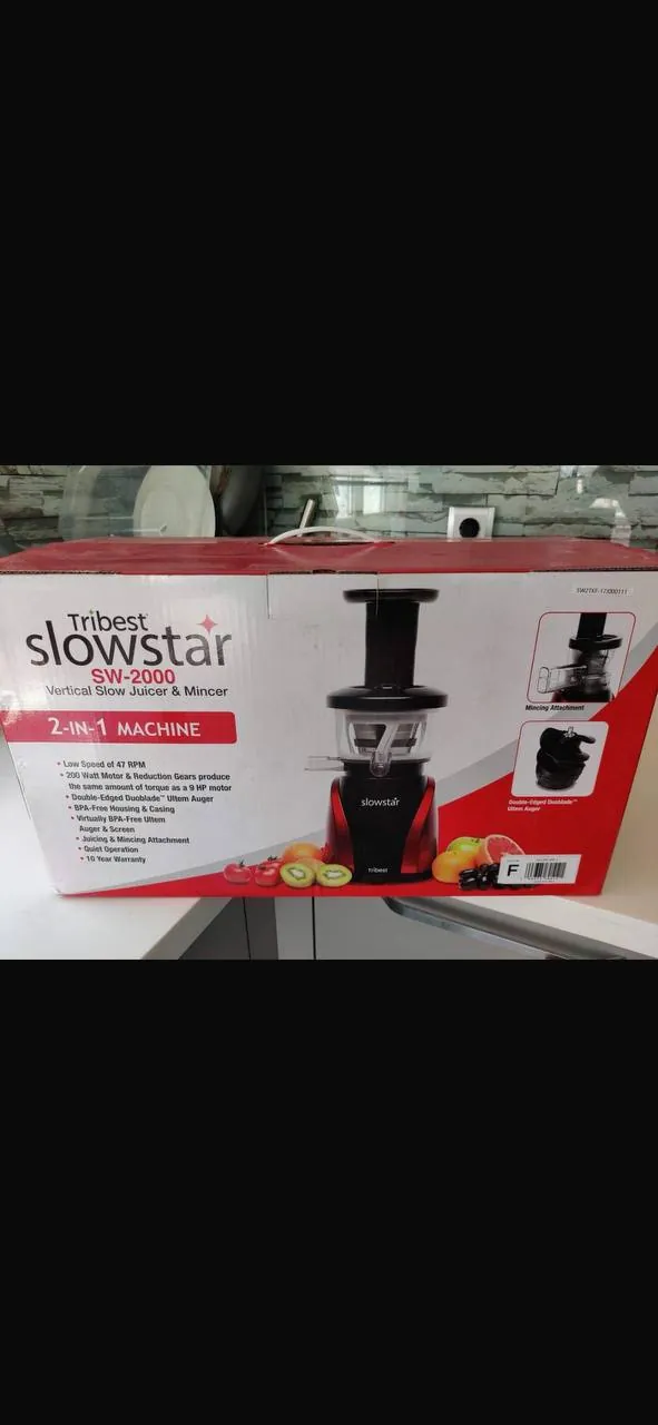 Шнековая соковыжималка Tribest Slowstar холодного отжима 7