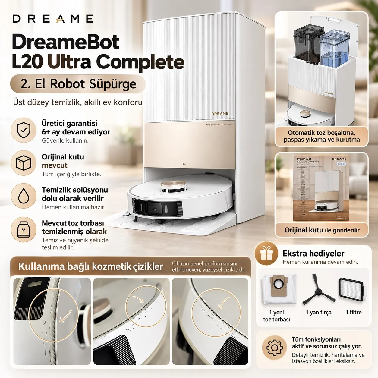 Робот-пылесос DreameBot L20 Ultra 1
