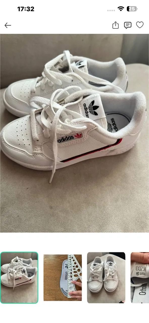 Детские кроссовки Adidas, размер 28 1