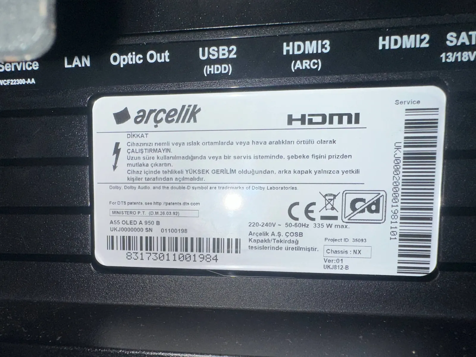 Телевизор Arçelik 2