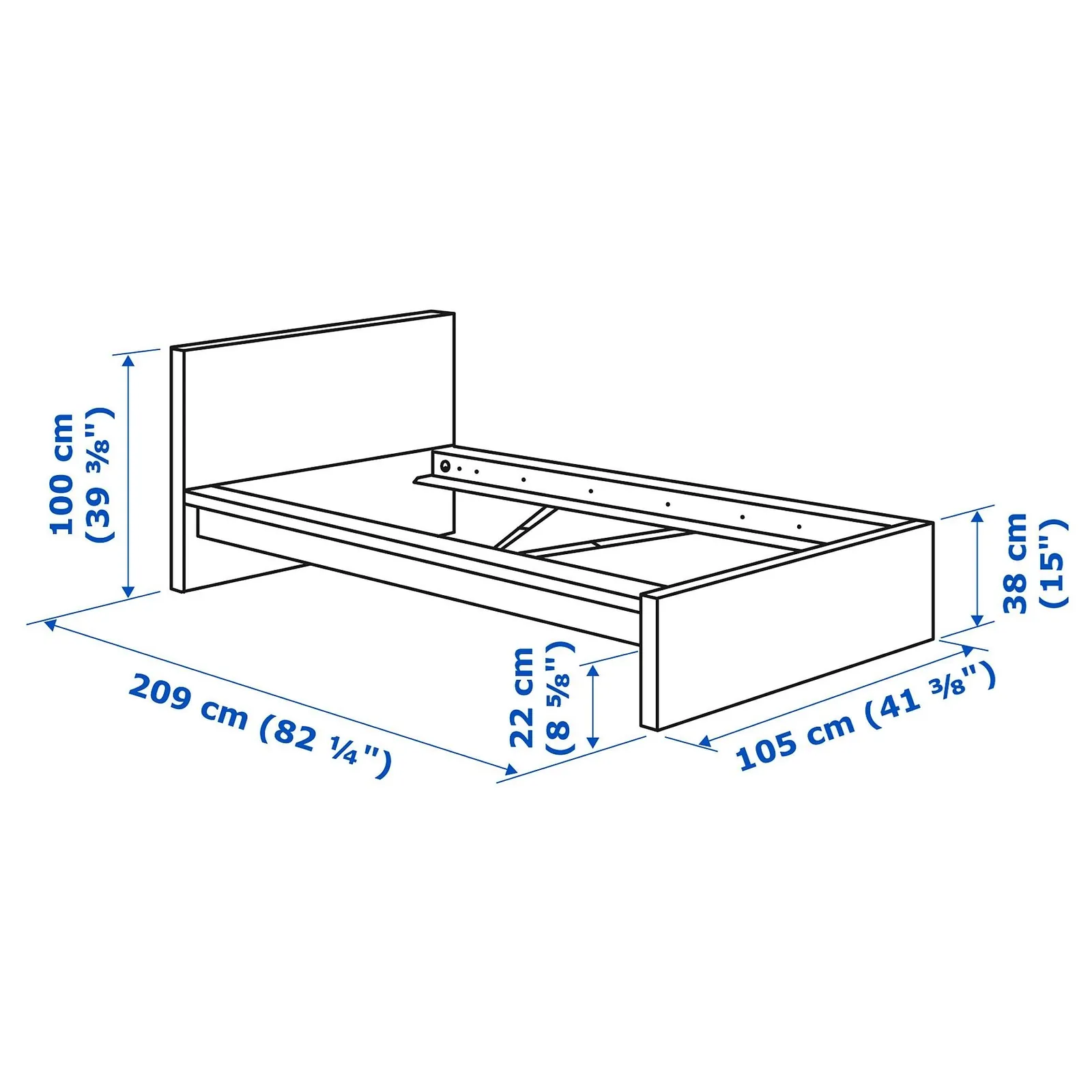 Кровать IKEA Malm 90×200 см, Картал 2
