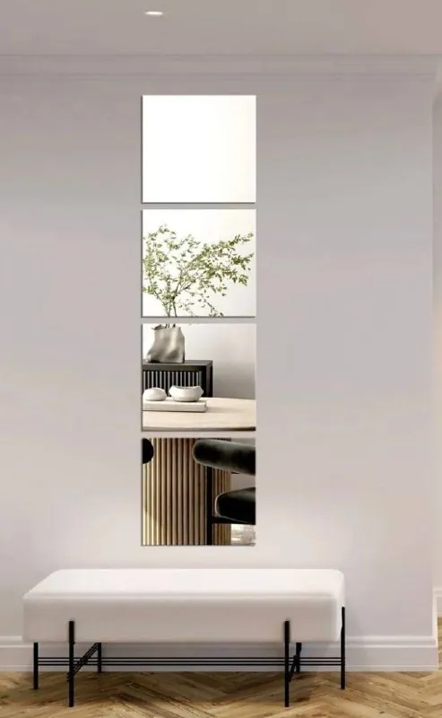 Квадратные зеркала 30×30 см, набор из 4 шт 1