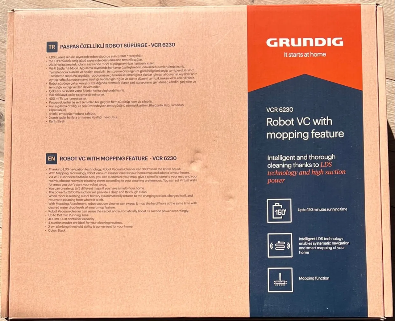 Робот-пылесос Grundig с влажной уборкой 1