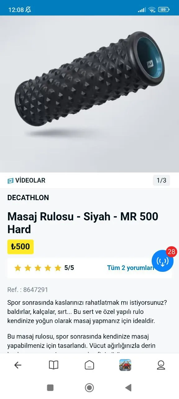 Массажный роллер в состоянии нового 1