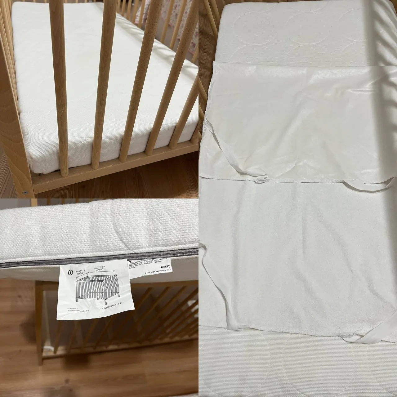 Детская кроватка с матрасом IKEA 3