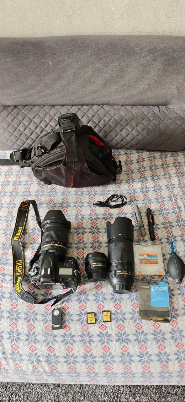 Фотоаппарат Nikon D610 с тремя объективами комплектом 2