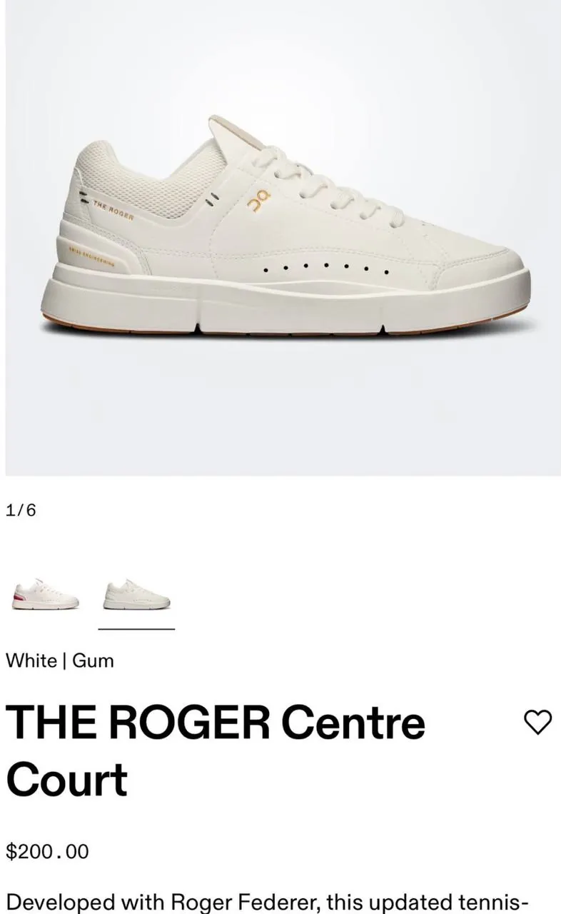 Кроссовки The Roger Centre Court, размер 36.5 2