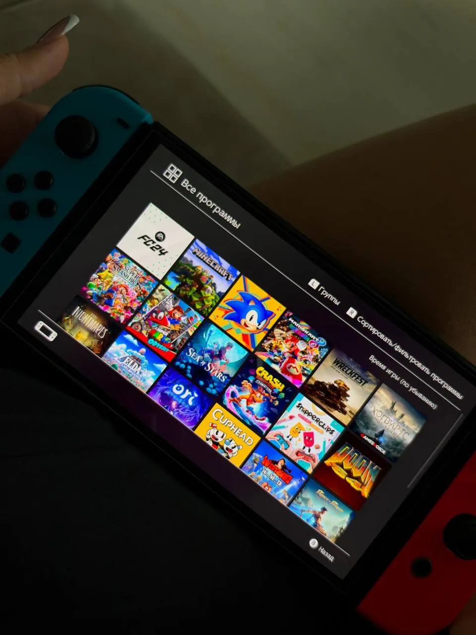 Nintendo Switch OLED 64GB с картой памяти 256GB 3