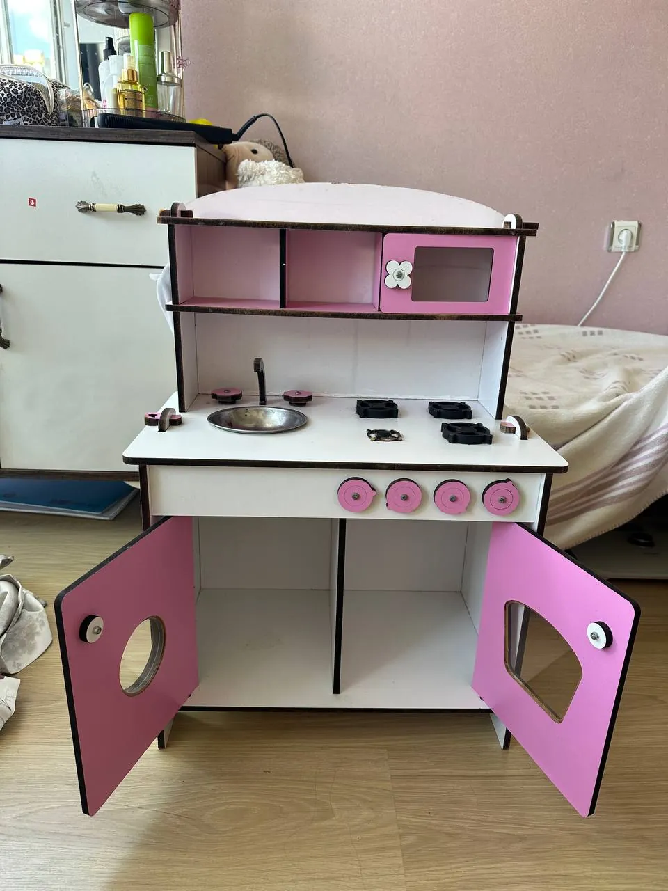 Детская деревянная игровая кухня из МДФ 3