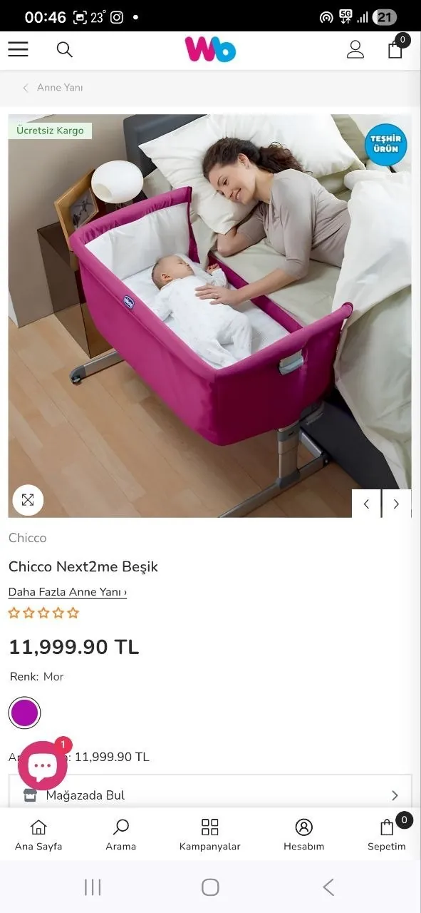 Приставная детская кроватка Chicco Next2me 3