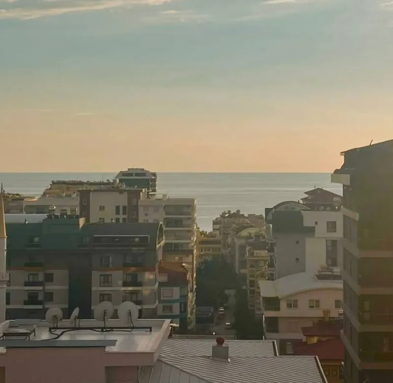 Дуплекс 2+1 с видом на море в Yekta, Махмутлар 5